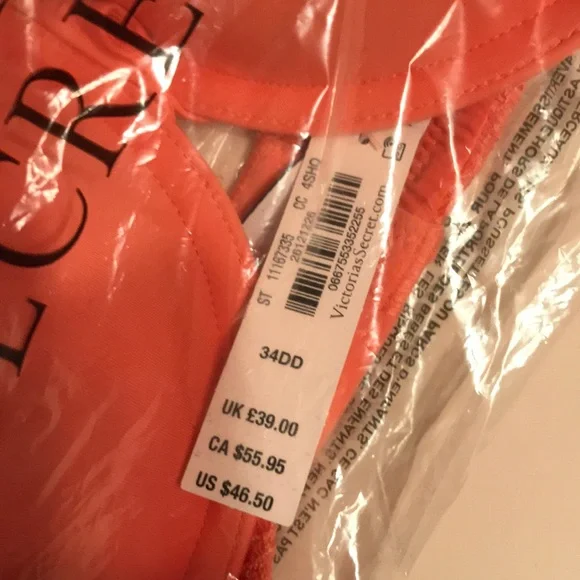 VS THE T-SHIRT Light Push-up Perfect Shape Bra 34E (DD) - Picture 5 of 10